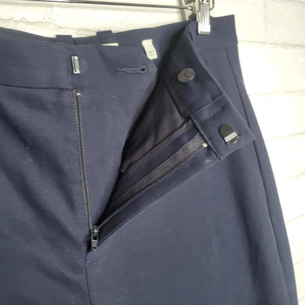 Vince Deep Blue Italian Fabric Trousers - Picture 3 of 5